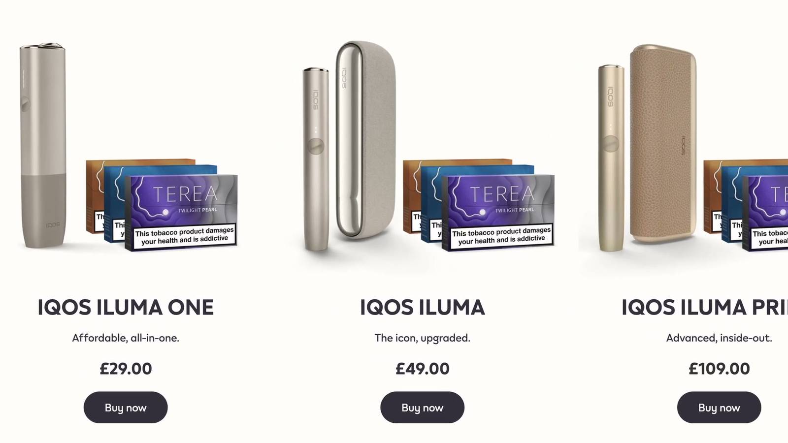 IQOS Iluma Versions discussed in the video