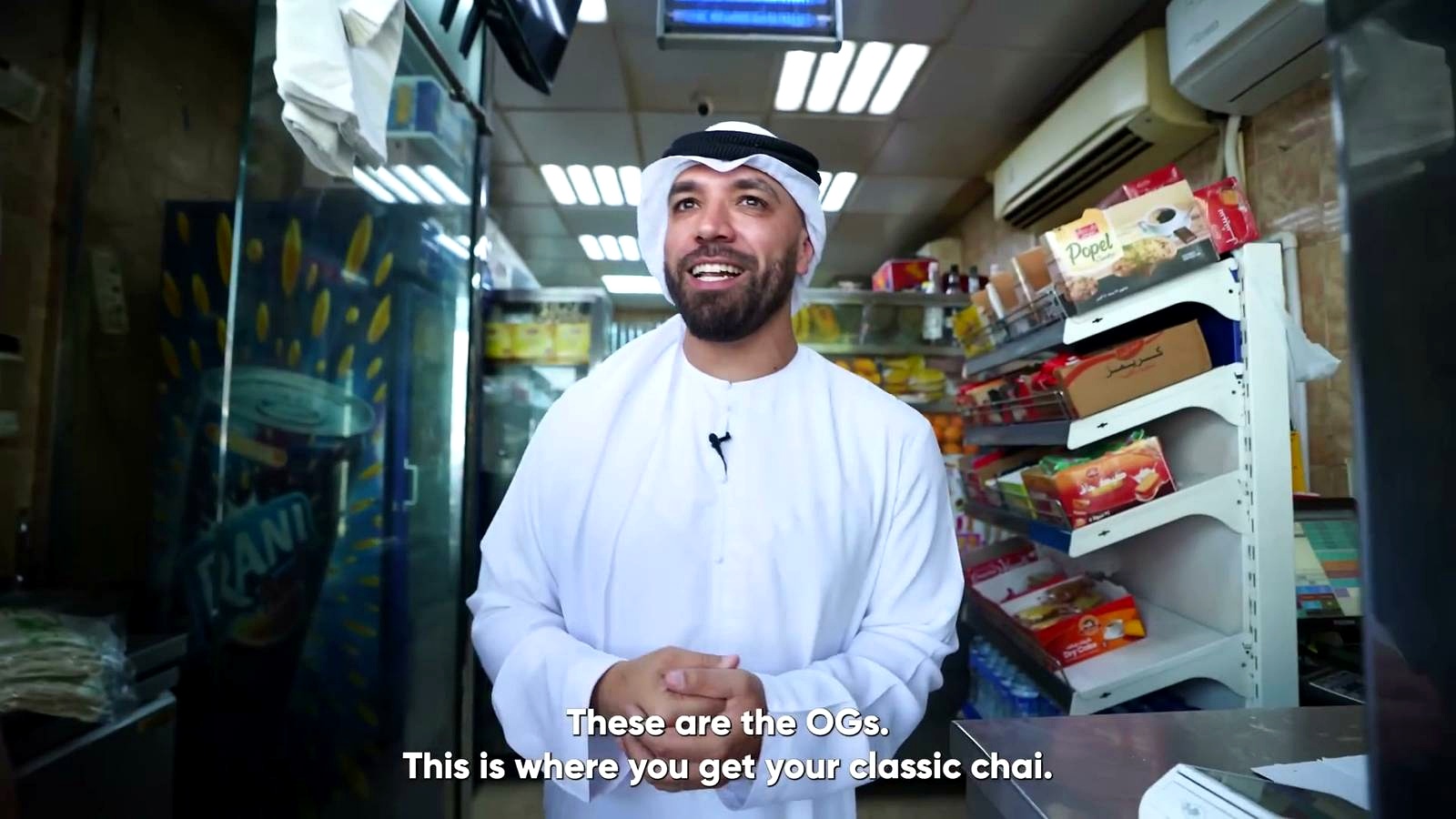The Traditional One Dirham Chai in Karama discussed in the video